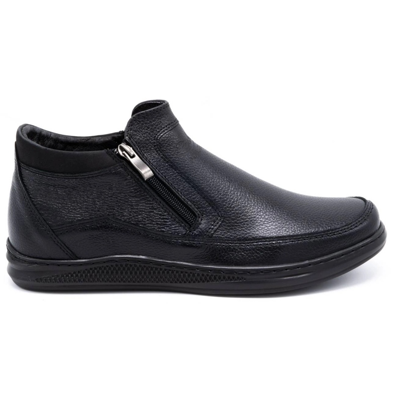 Polbut Sapatos de inverno masculinos K30F em lã preta preto