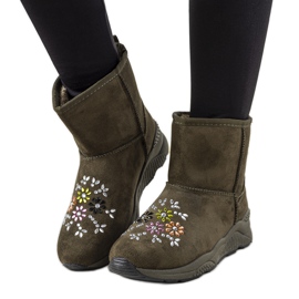 Botas de neve verdes femininas Arana