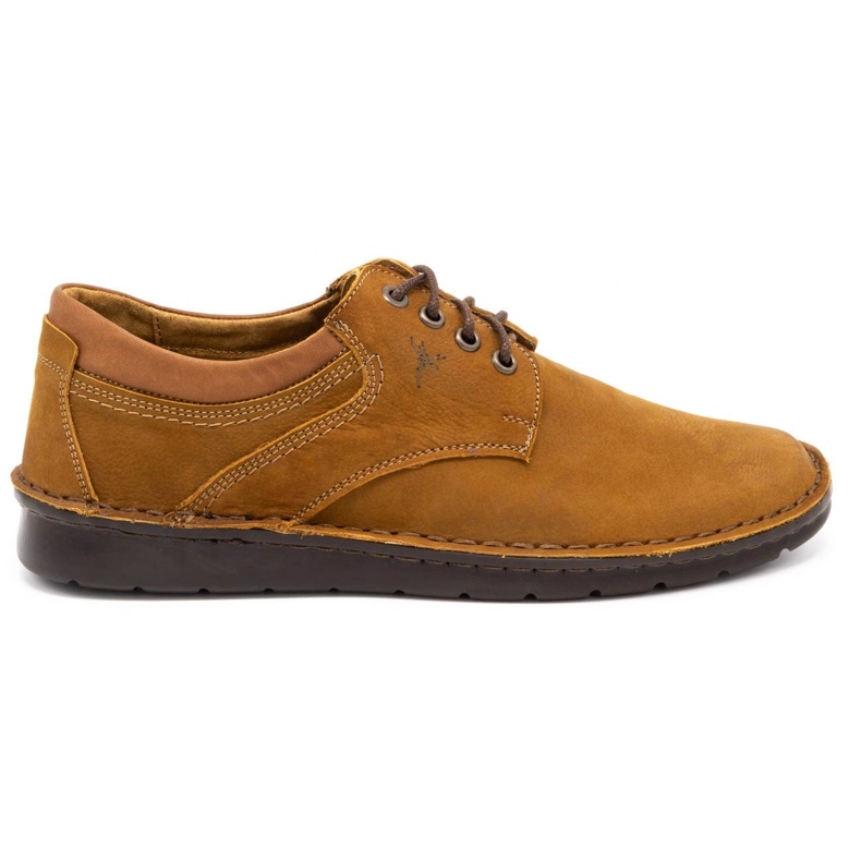 Olivier Sapatos casuais masculinos de couro 7095 vermelhos multicolorido laranja