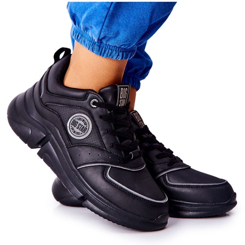 Calçados Esportivos na Big Star II274313 Plataforma Preta preto