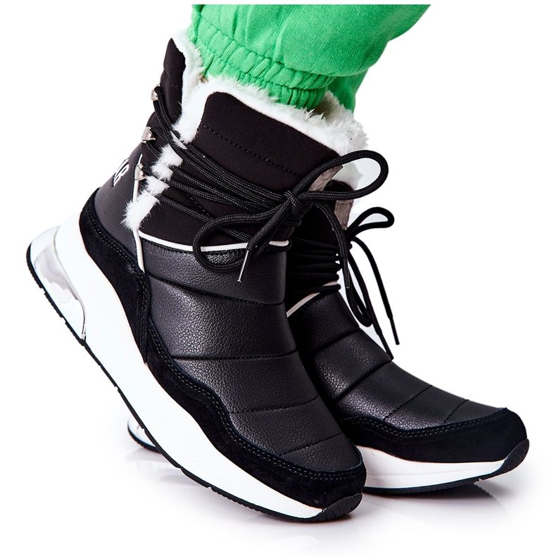 Botas de neve com nós Big Star II274279 pretas preto