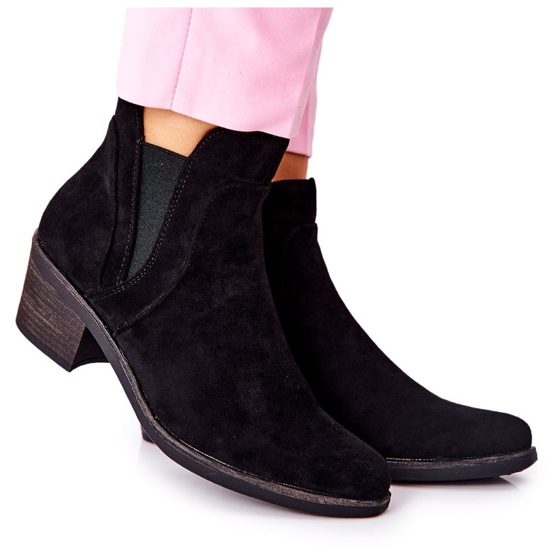 Botas pretas de salto alto Sergio Leone BT620 preto