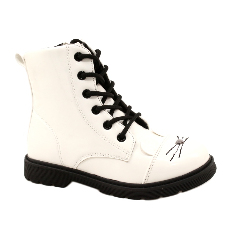 Botas lacadas de meninas Miss 21dz23-4309 branco