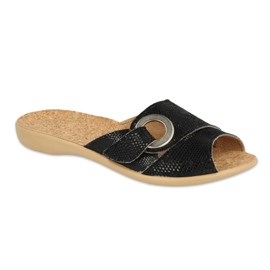 Sapatos femininos Befado pu 265D020 preto