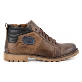 Olivier Botas de inverno masculinas marrom claro de 865 MP castanho