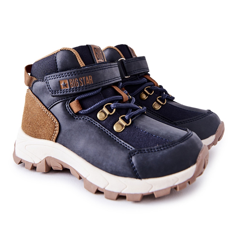 Sapatos de trekking infantil Big Star II374098 azul marinho
