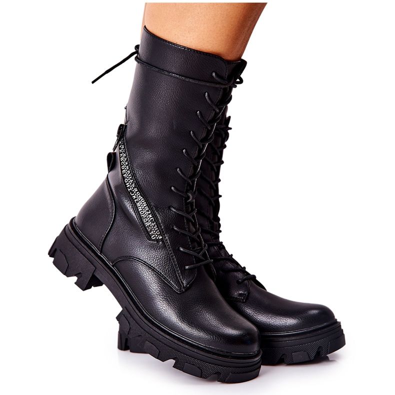 Botas Pretas Glany Sergio Leone TR747 Pretas preto