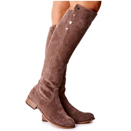 Lewski Shoes Botas de couro camurça Lewski 2840 marrom