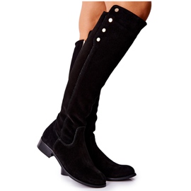 Lewski Shoes Botas de couro camurça Lewski 2840 pretas preto