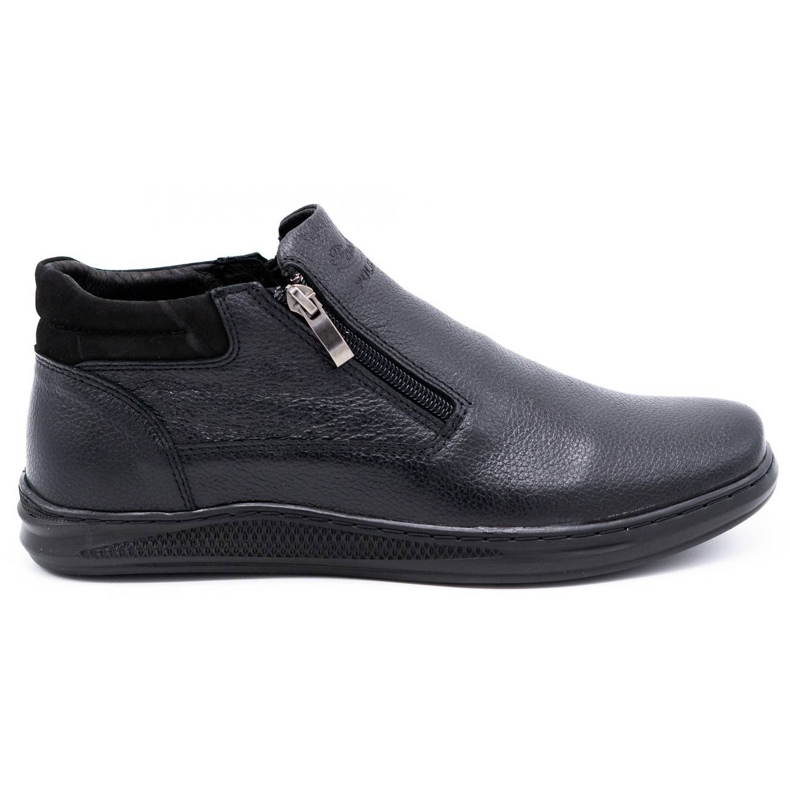 Polbut Botas de inverno masculinas negras K29F preto