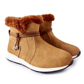 Botas de neve infantis Big Star BB374058BS Camel castanho