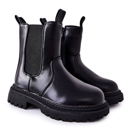 FR1 Botas quentes infantis Aletris pretas preto