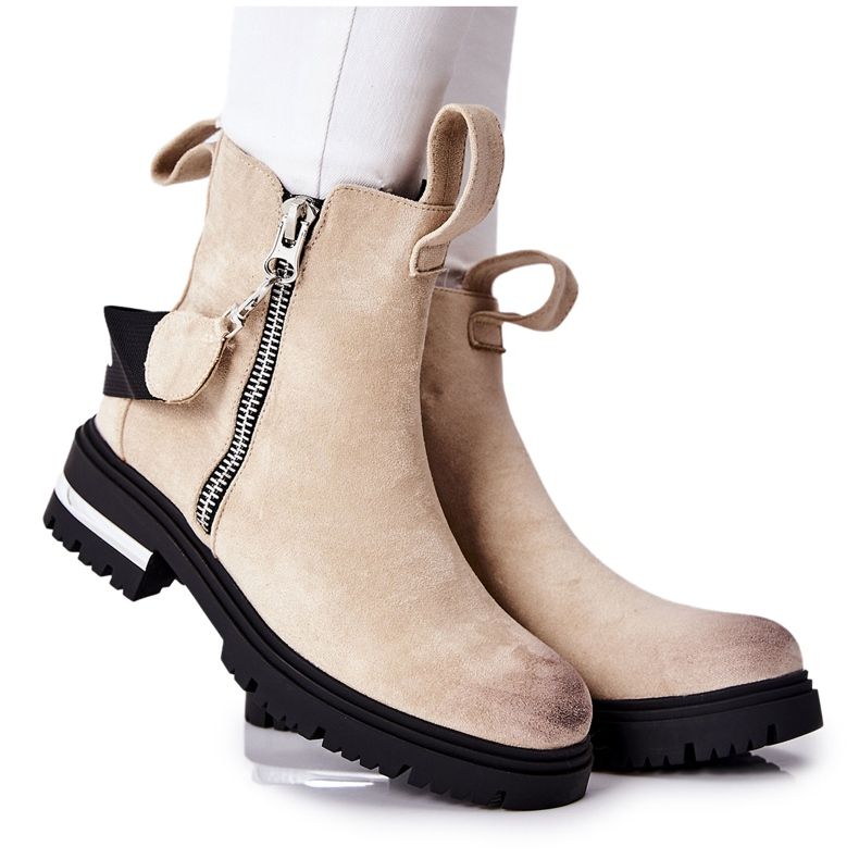 PS1 Botas isoladas com zíper Beige Cortona bege PS1 Botas isoladas com zíper Beige Cortona bege