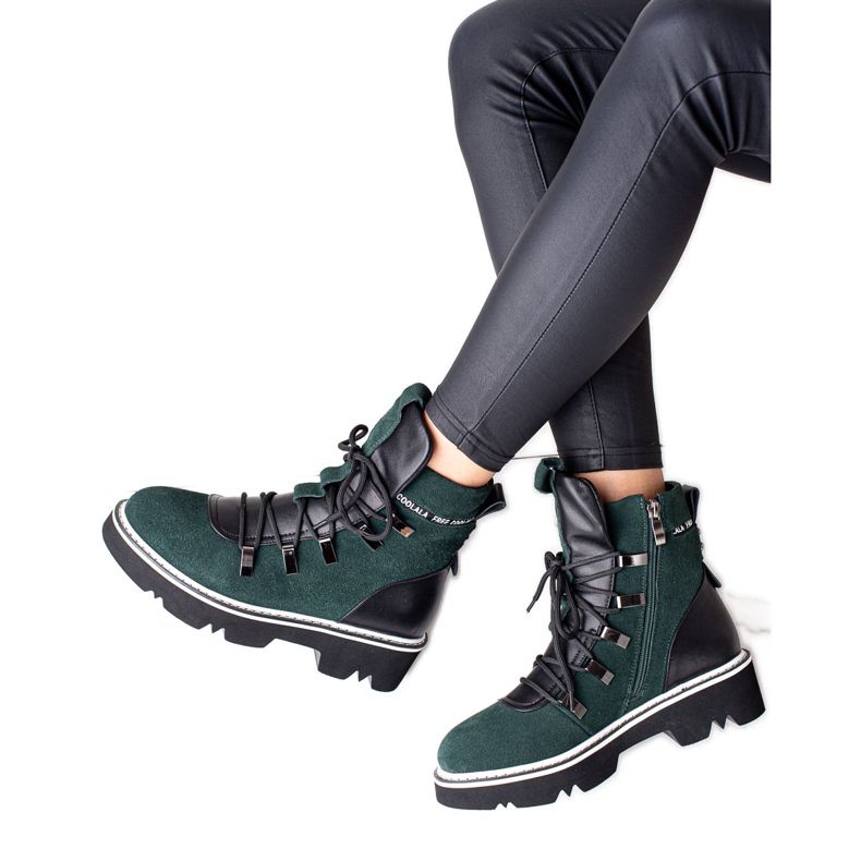 Botas ARTIKER de couro verde