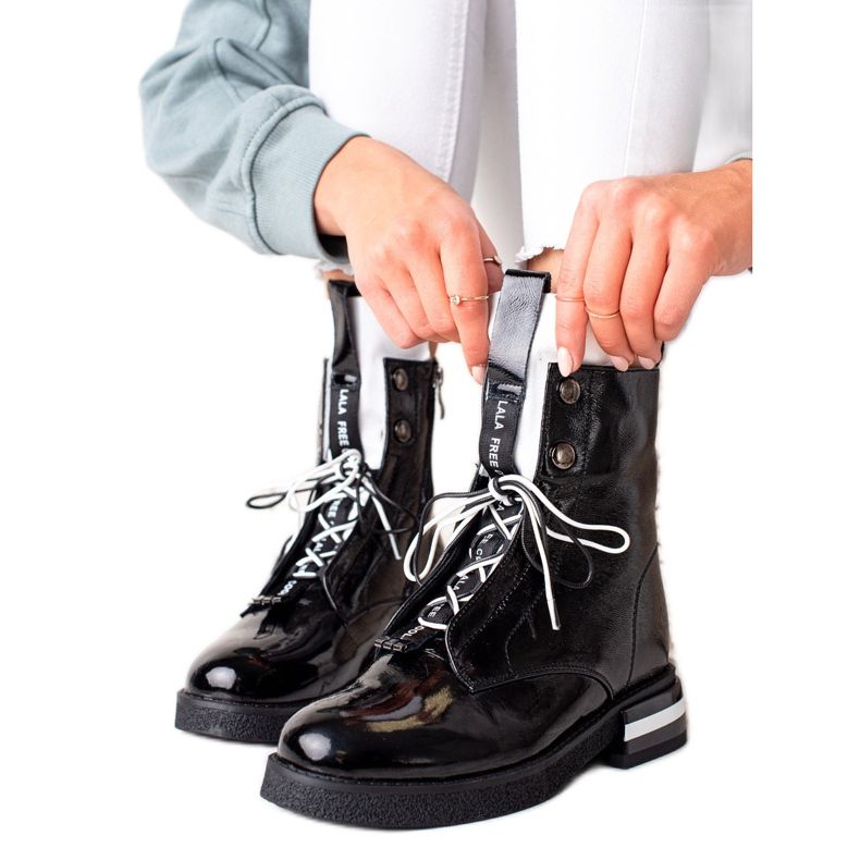 Botas elegantes de couro ARTIKER preto