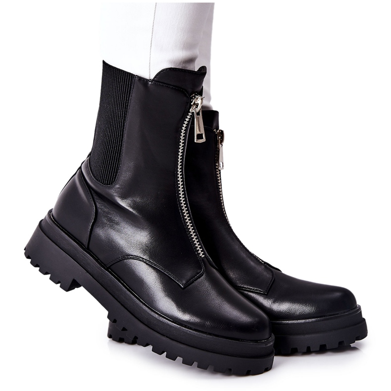 Vinceza Botas Assuh pretas quentes femininas preto