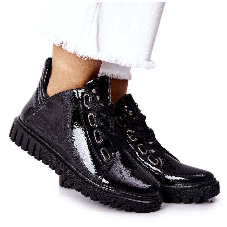 Sapatos Lacados Sergio Leone PB210 Preto