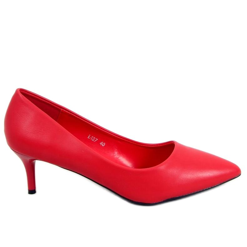 Bombas de salto baixo Kate Red vermelho