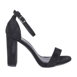 Sandálias pretas de salto alto da Beth preto