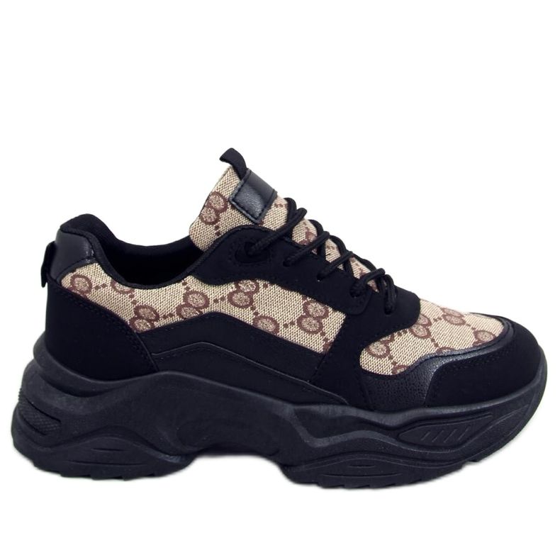 Isla Black Trainers bege preto