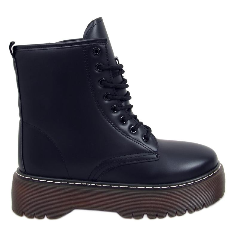 Botas amarradas com martensiaki Jenny Black preto