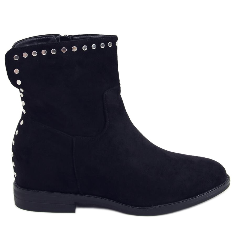 Botas em cunha oculta Melisa Black preto