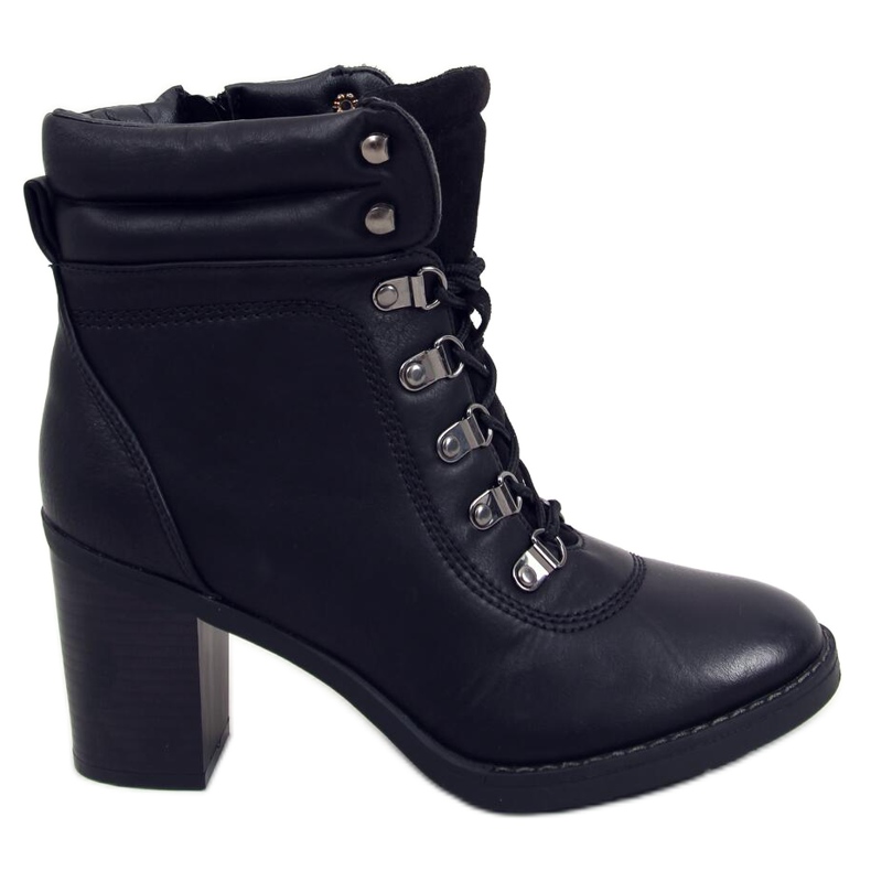 Botas Zuzu Black de salto alto preto
