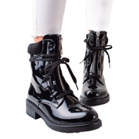 TRENDI Trabalhadores da moda lacada preto