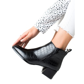 Filippo Botas casuais de salto alto preto Filippo Botas casuais de salto alto preto