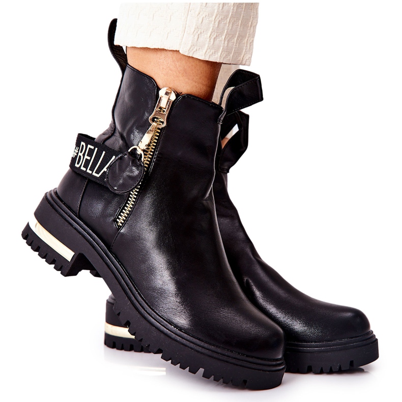 PM1 Botas clássicas com listra preta Lorie preto