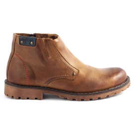 Olivier Botas masculinas 815 vermelhas marrom