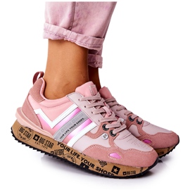 Calçados esportivos femininos Big Star II274298 rosa