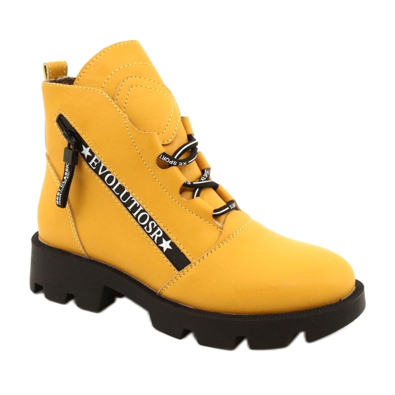 Botas Amarelas Sergio Leone BT740 preto amarelo