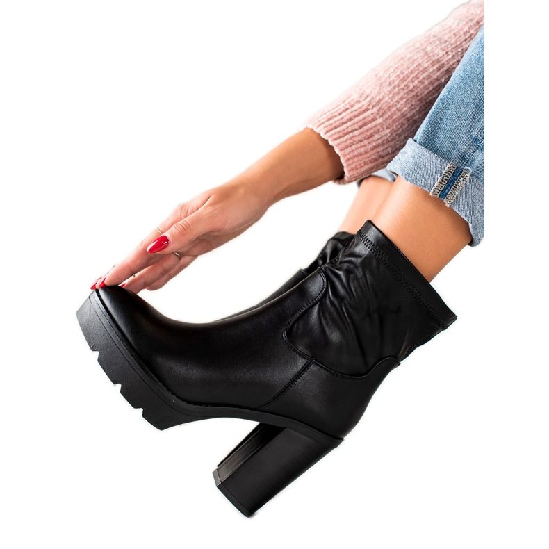 Lovery Botas altas na plataforma preto