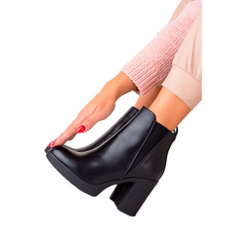 Super Mode Botas pretas quentes preto Super Mode Botas pretas quentes preto