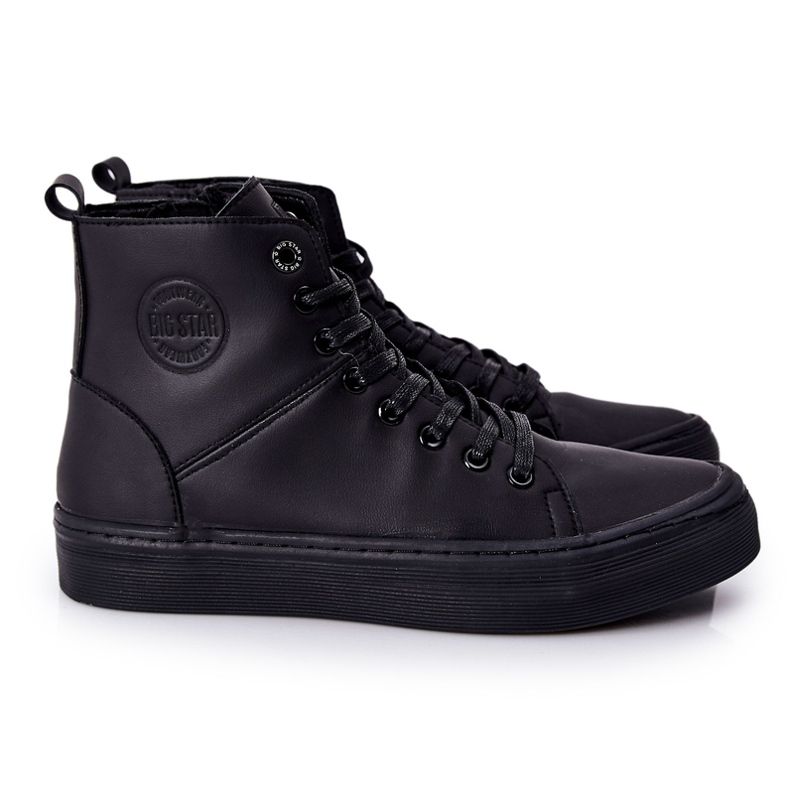 Tênis de cano alto masculino Big Star II174048 preto