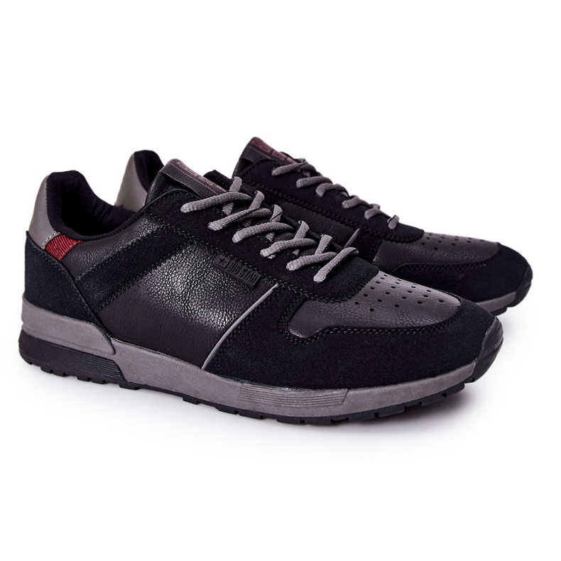 Tênis esportivos masculinos Memory Foam Big Star Black II174084 preto