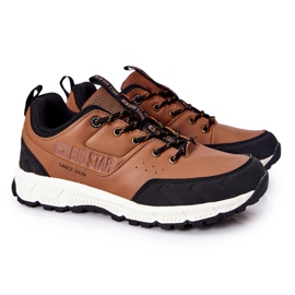 Sapatas esportivas masculinas Big Star Brown II174180 marrom