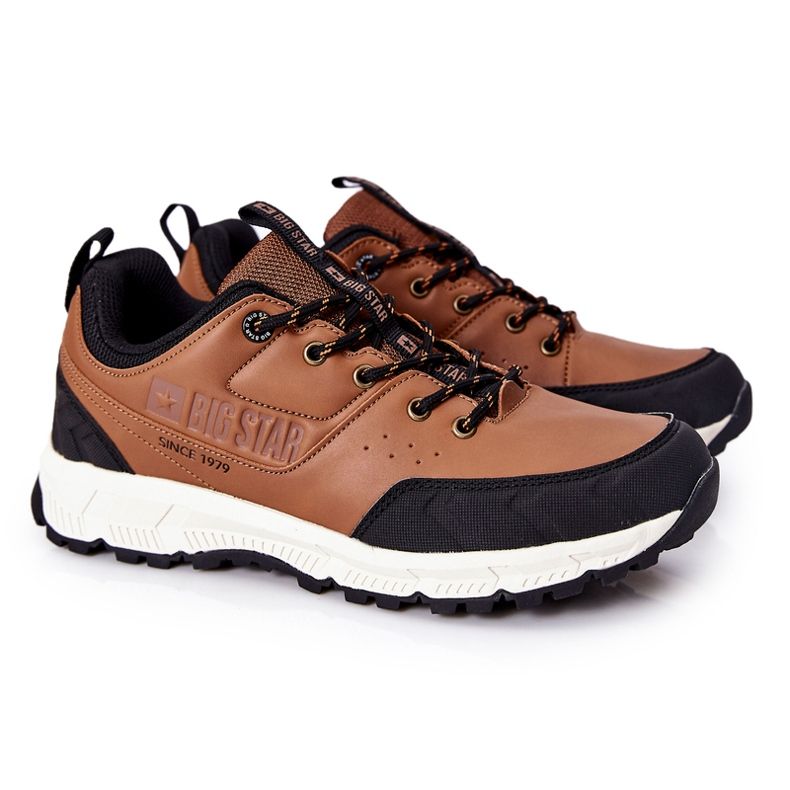 Sapatas esportivas masculinas Big Star Brown II174180 castanho