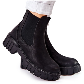 Trabalhadores de botas caçadores isolados Sergio Leone TR761 preto Trabalhadores de botas caçadores isolados Sergio Leone TR761 preto