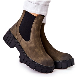 Trabalhadores de botas aquecem caçadores Sergio Leone TR761 verde Trabalhadores de botas aquecem caçadores Sergio Leone TR761 verde