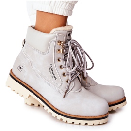 PE1 Trappers Timberki feminino com tiempo cinza claro aquecido PE1 Trappers Timberki feminino com tiempo cinza claro aquecido