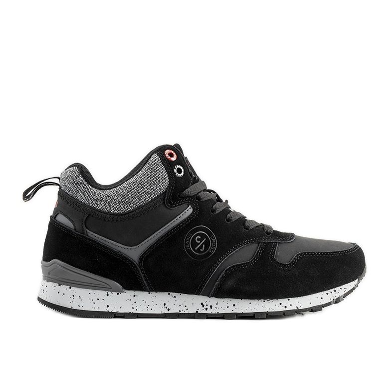 Tênis masculino preto Cross Jeans Merle cinza