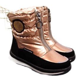 Botas de neve impermeáveis ​​Jr EVE323C ouro branco dourado