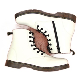 Botas lacadas com isolamento Miss E Jr EVE251B branco