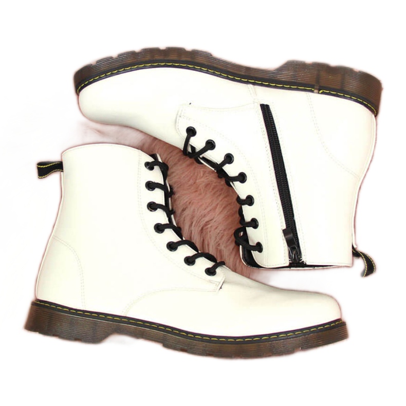 Botas lacadas com isolamento Miss E Jr EVE251B branco