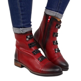 Botas isoladas Jezzi W JEZ260A vermelho