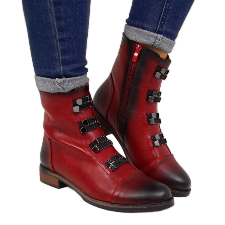 Botas isoladas Jezzi W JEZ260A vermelho