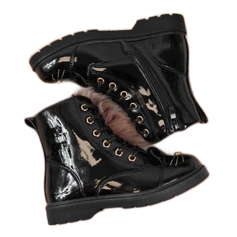 PA1 Botas isoladas Jr EVE319A pretas branco preto