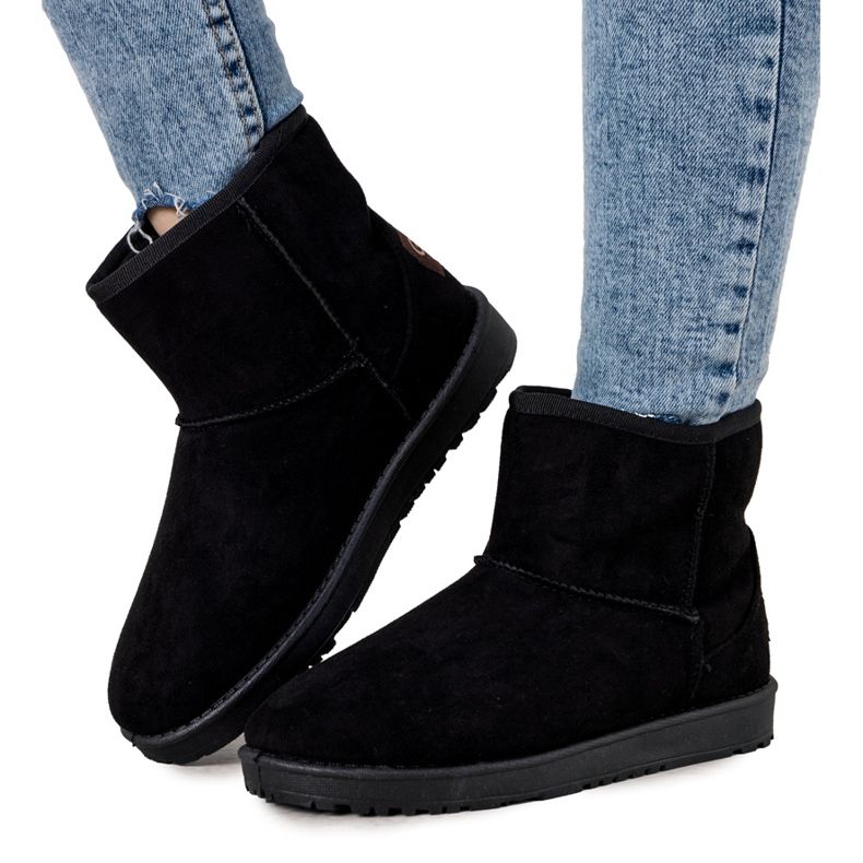 BM Botas de neve femininas negras de Nanna preto